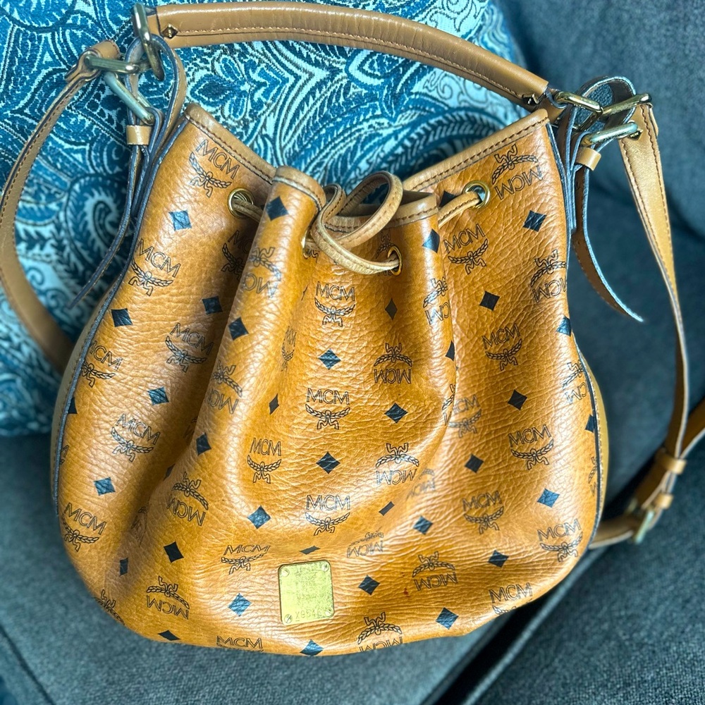 Authentic MCM bucket bag